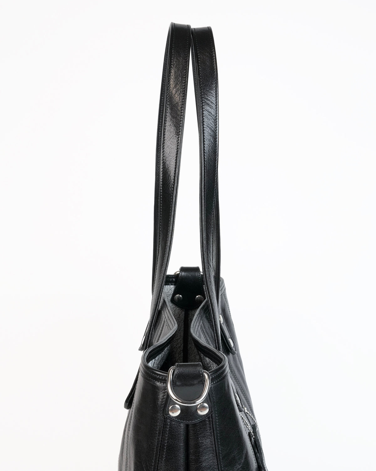 9 Panel Shopper Tote in Black