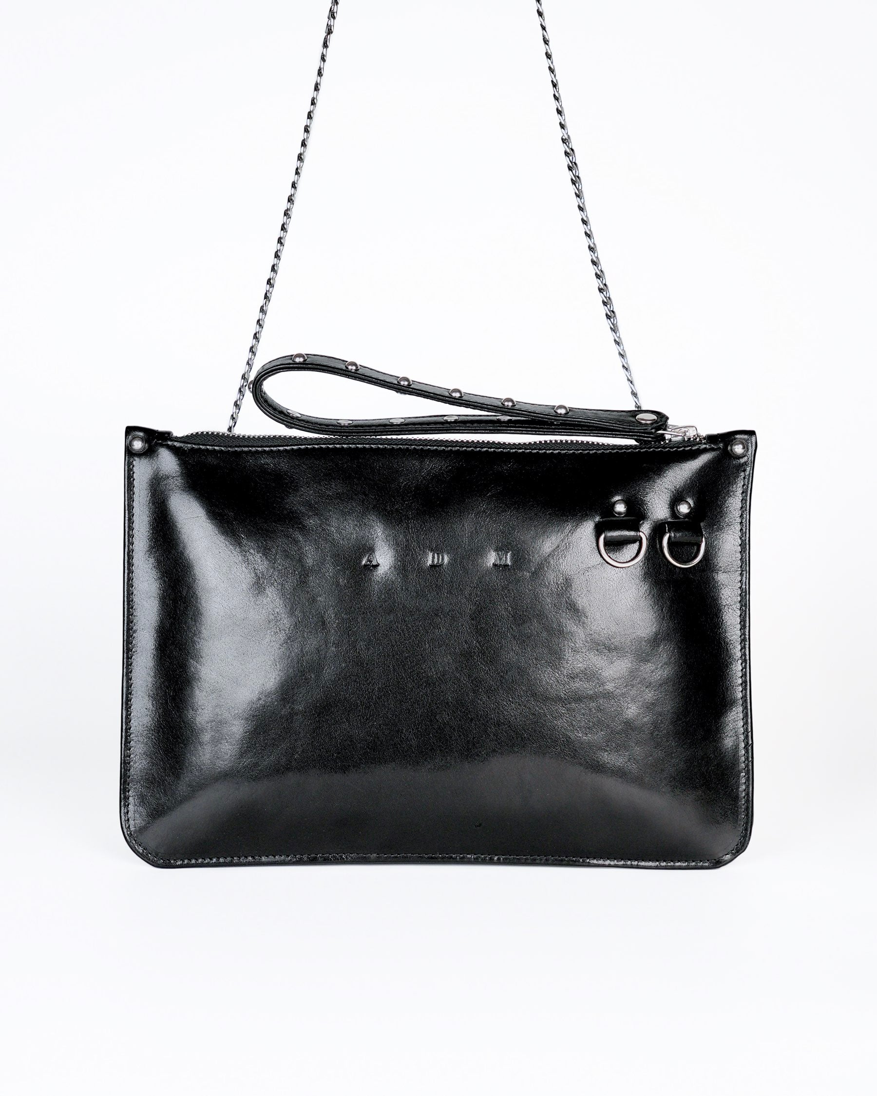 Chained Zip Pouch in Black