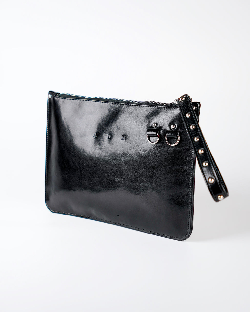 Chained Zip Pouch in Black