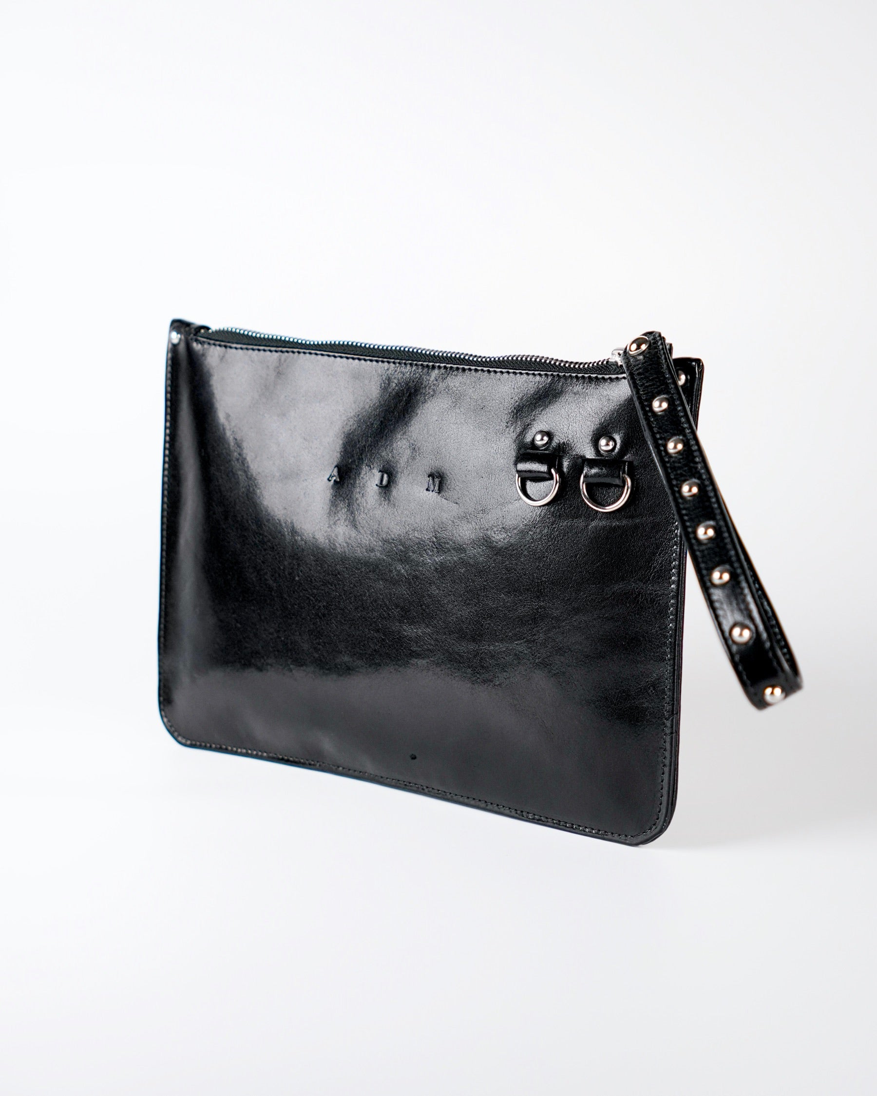 Chained Zip Pouch in Black