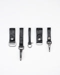 Removable Belt Charms in Black Ostrich