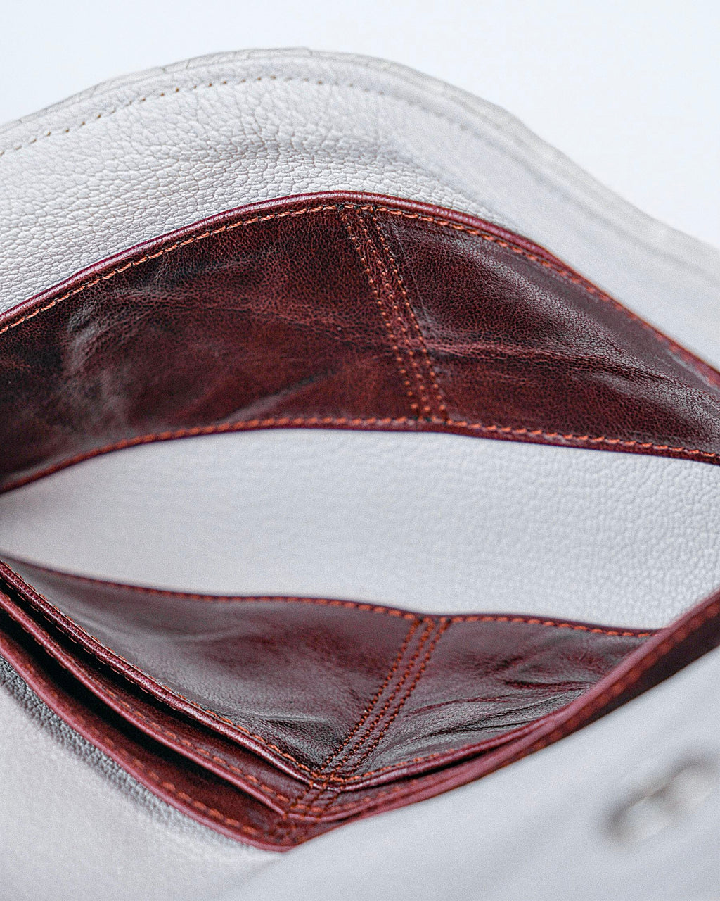 Extended Party Wallet in White Plissé