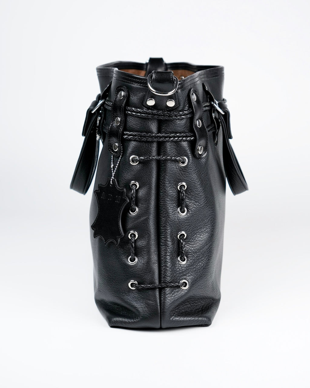 Braided Carryall Bag in Black