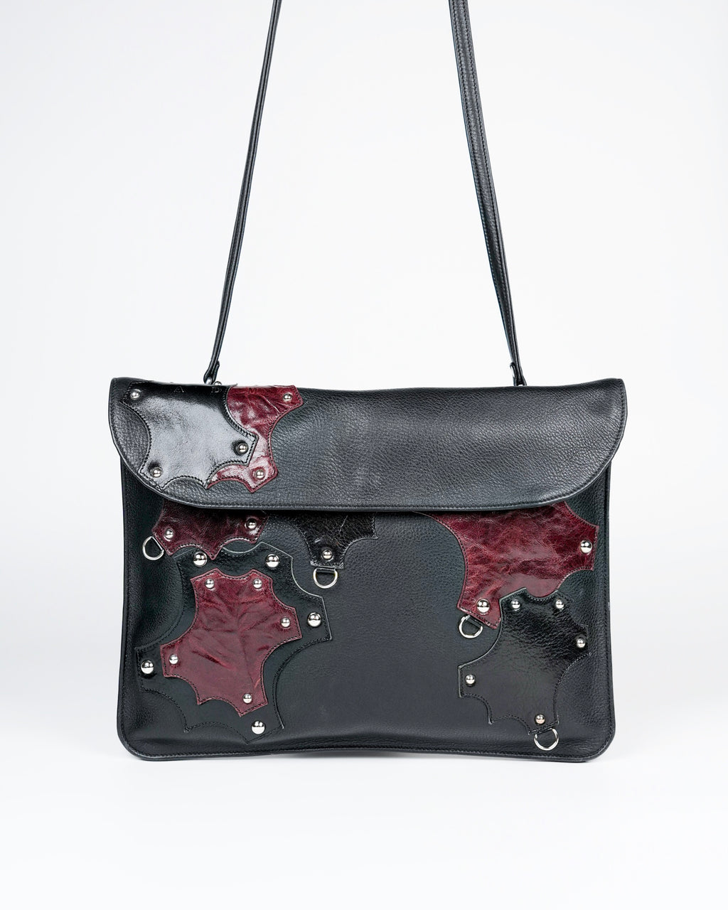 Convertible Portfolio Bag in Black / Red