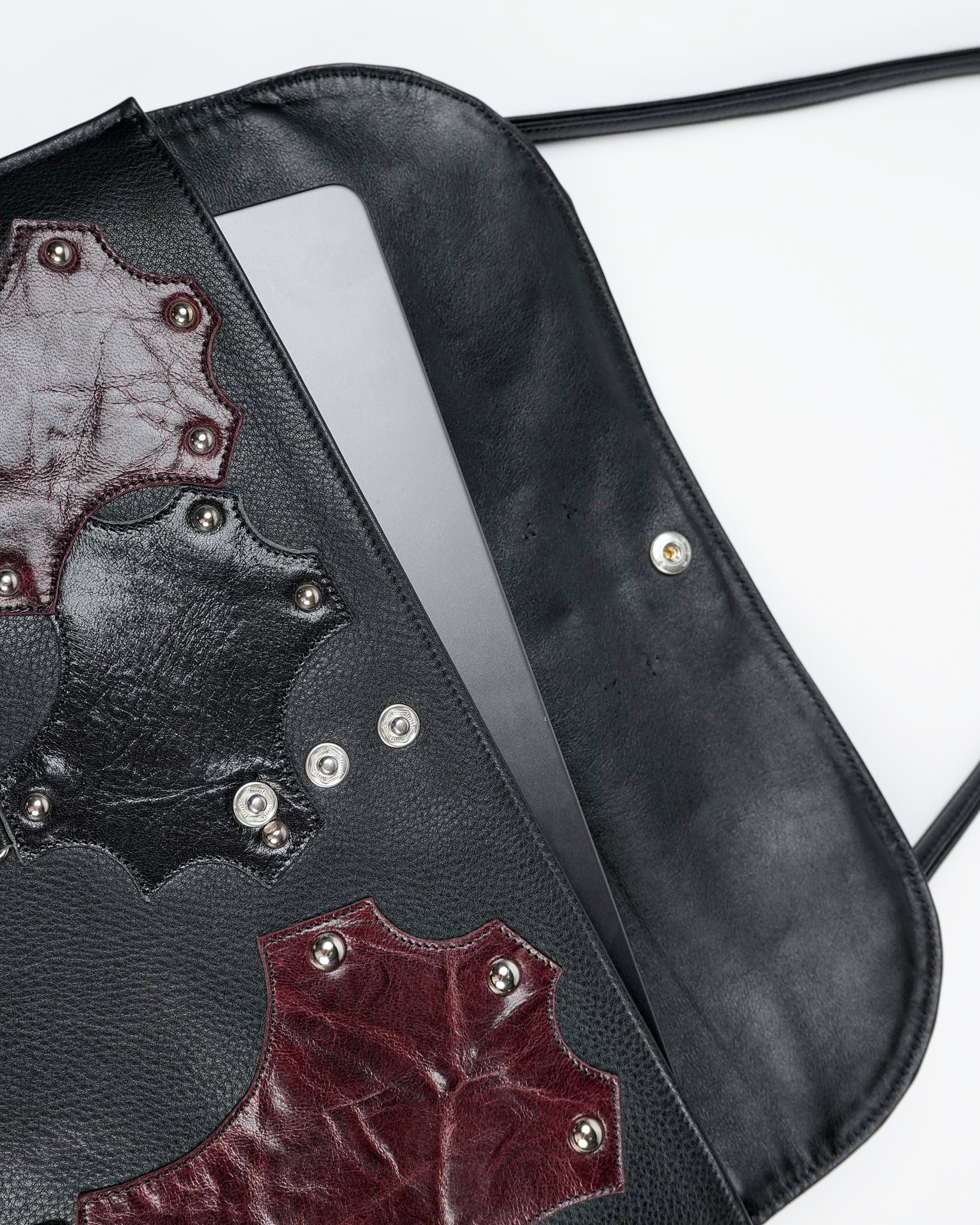 Convertible Portfolio Bag in Black / Red