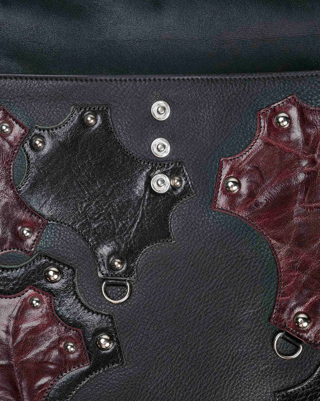 Convertible Portfolio Bag in Black / Red