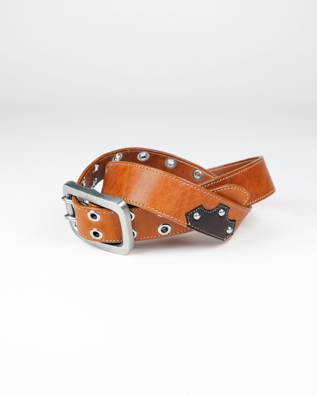 Bull Neck Belt in Cognac