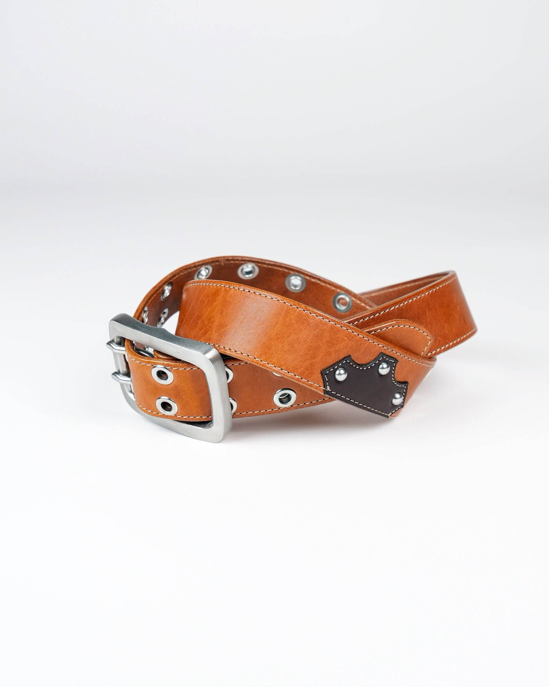 Bull Neck Belt in Cognac
