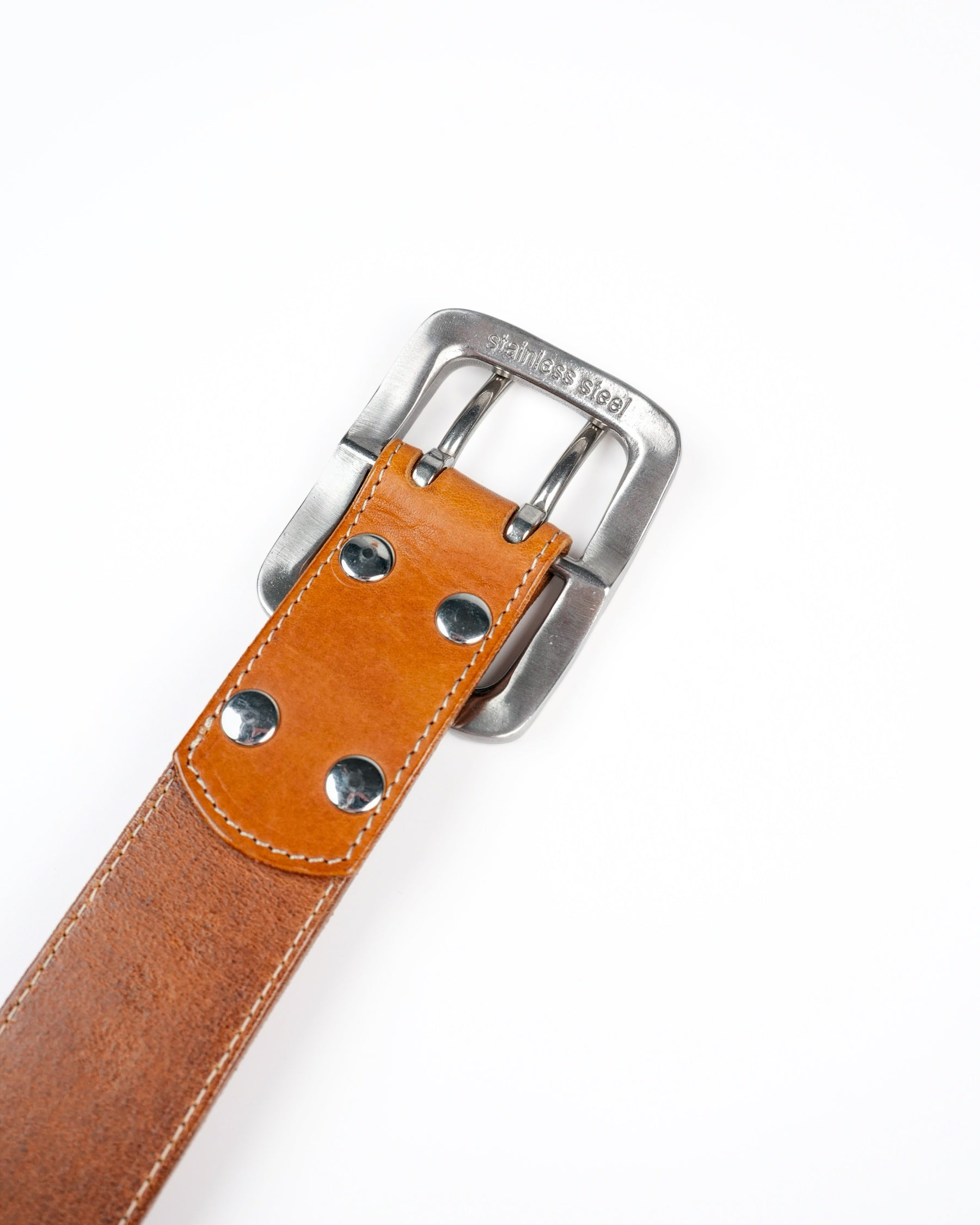 Bull Neck Belt in Cognac