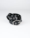 Orbit Belt in Black Croc