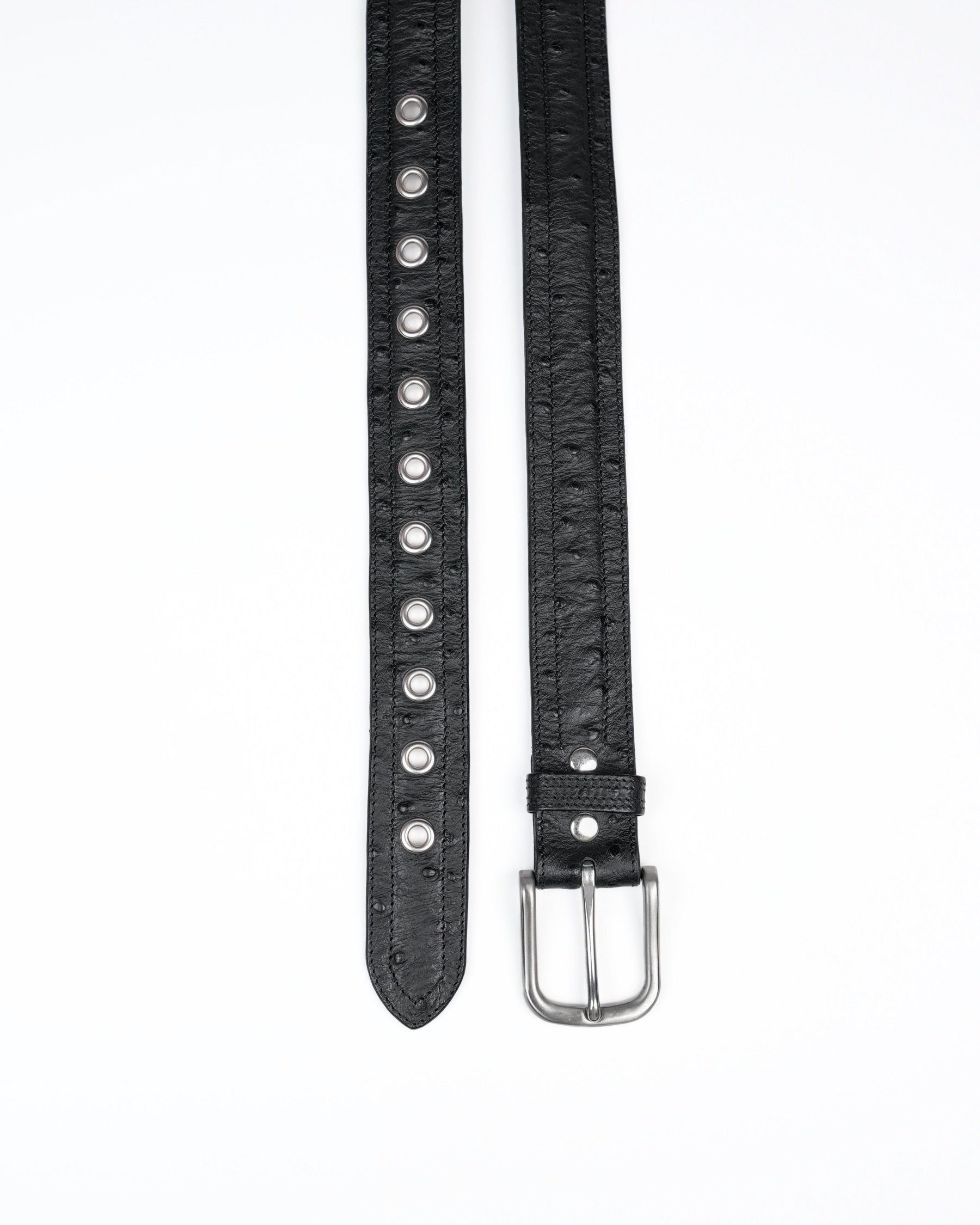 Core Belt in Black Ostrich