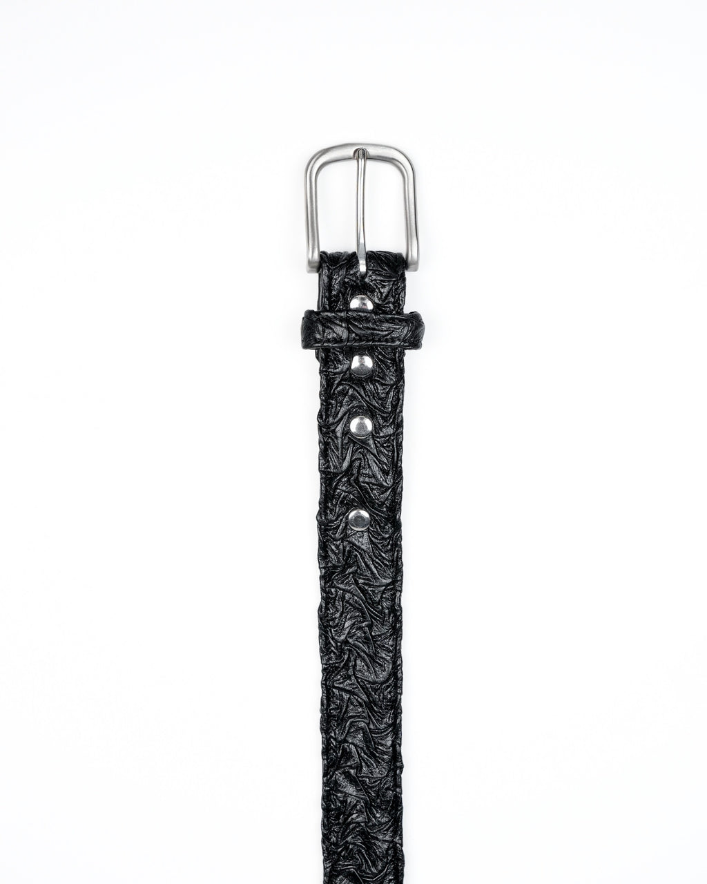 Core Belt in Black Plissé