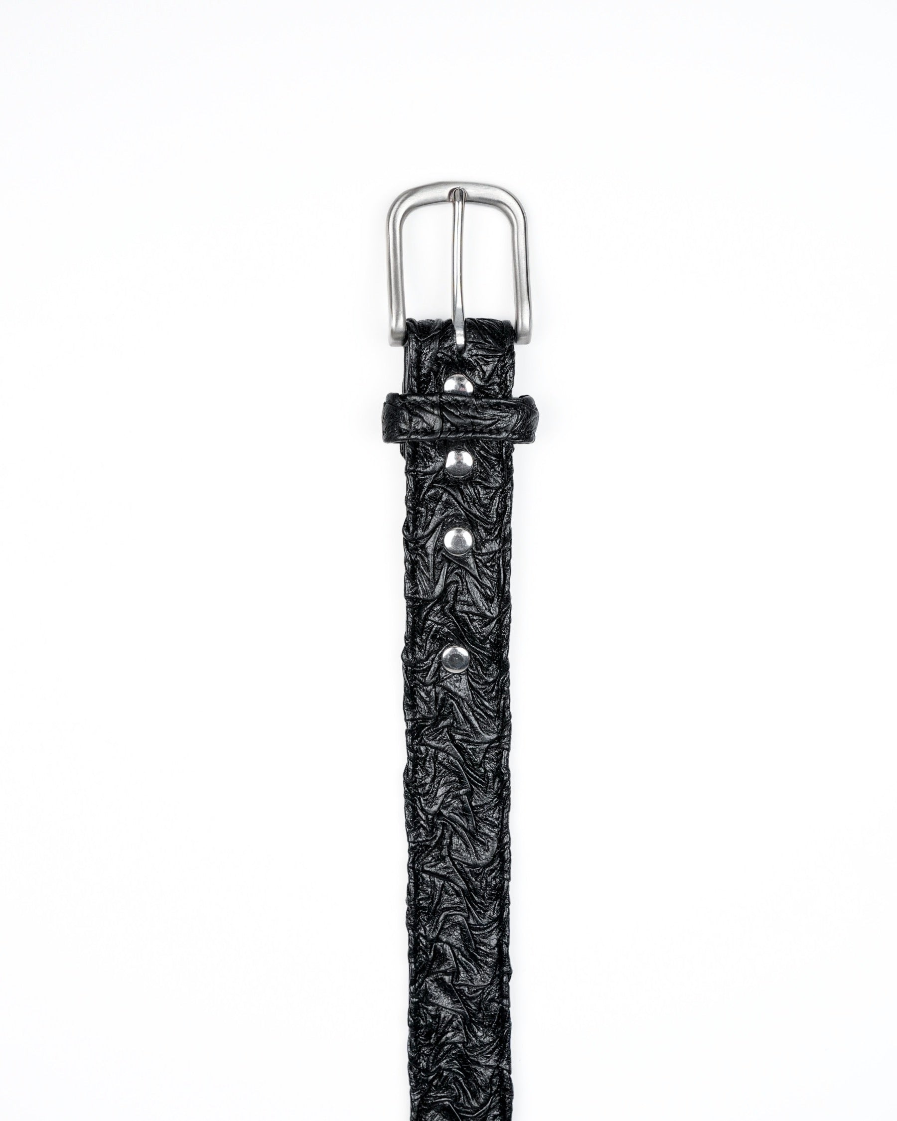 Core Belt in Black Plissé