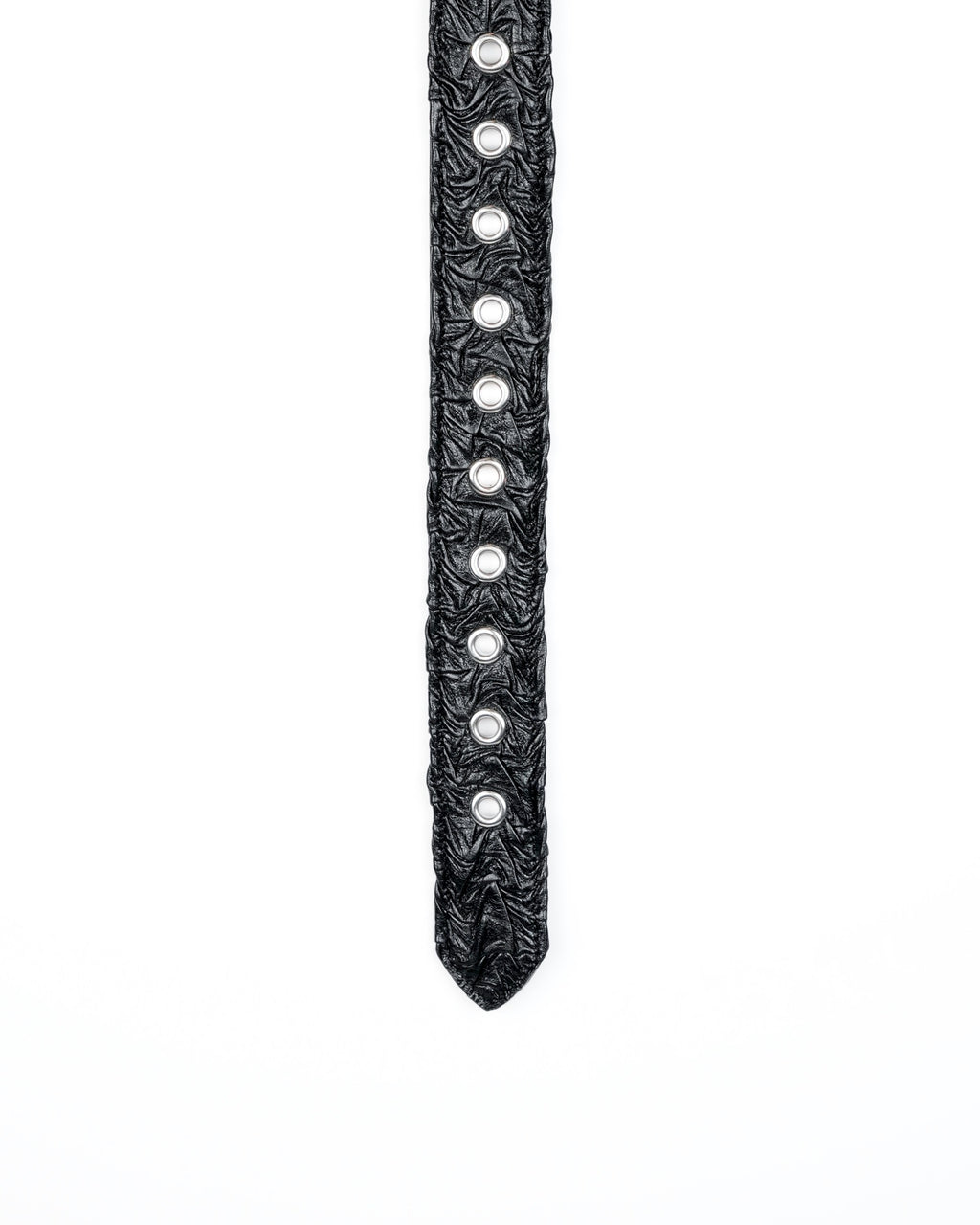 Core Belt in Black Plissé