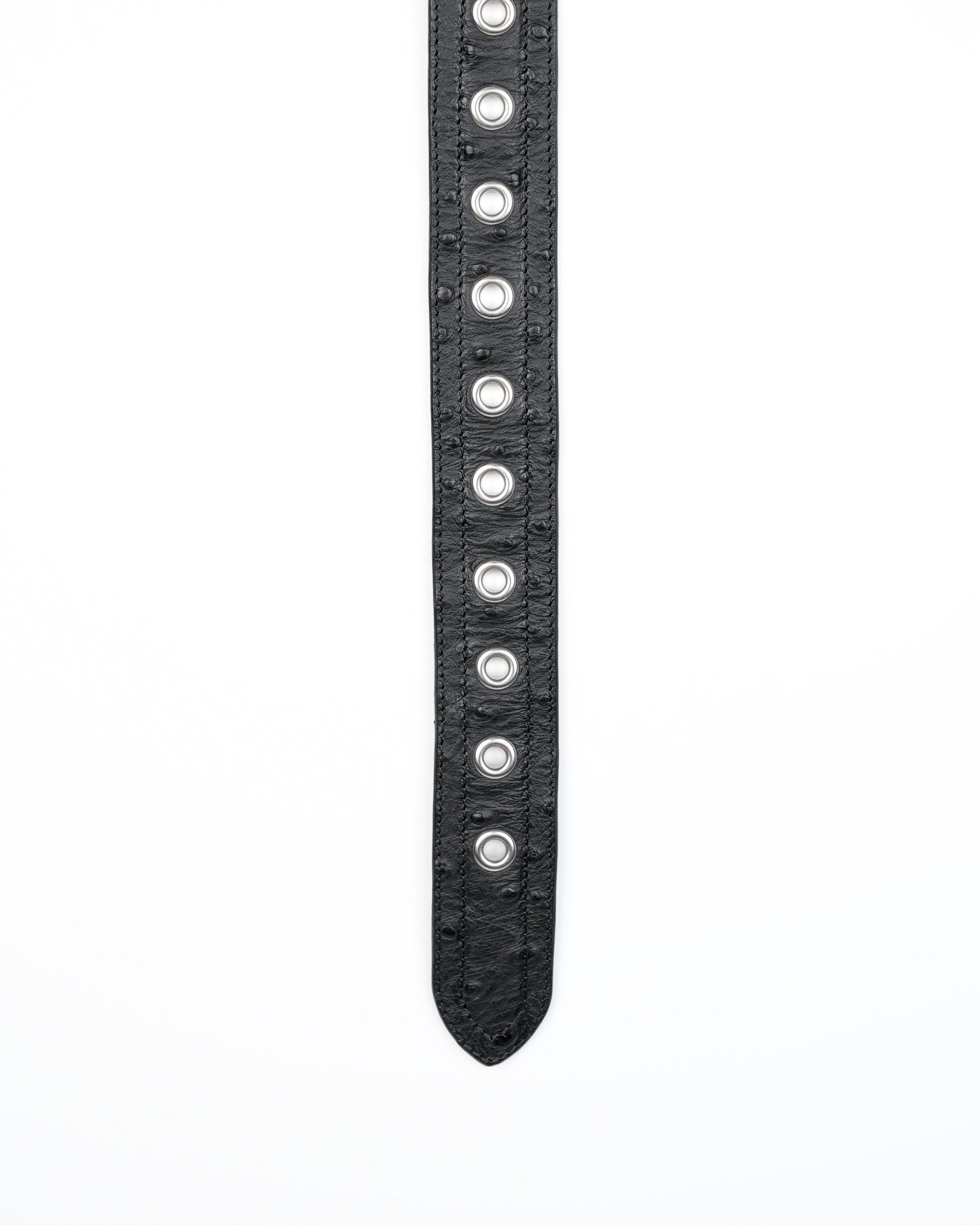 Core Belt in Black Ostrich