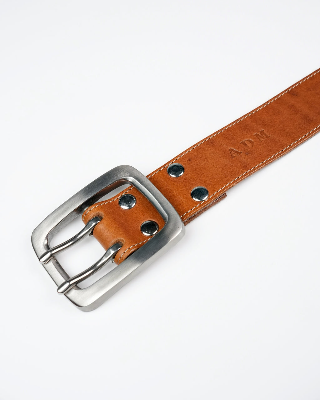 Bull Neck Belt in Cognac