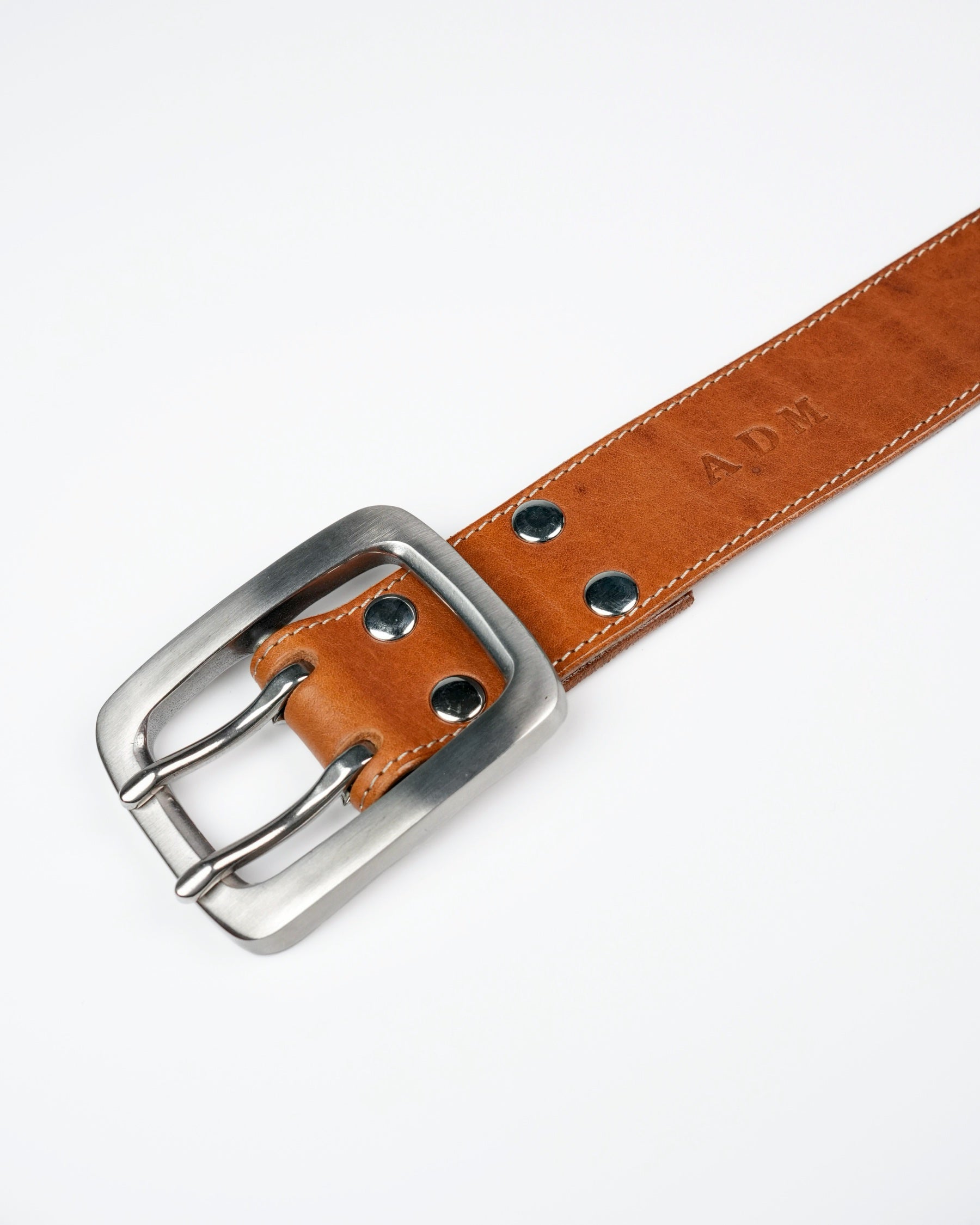 Bull Neck Belt in Cognac