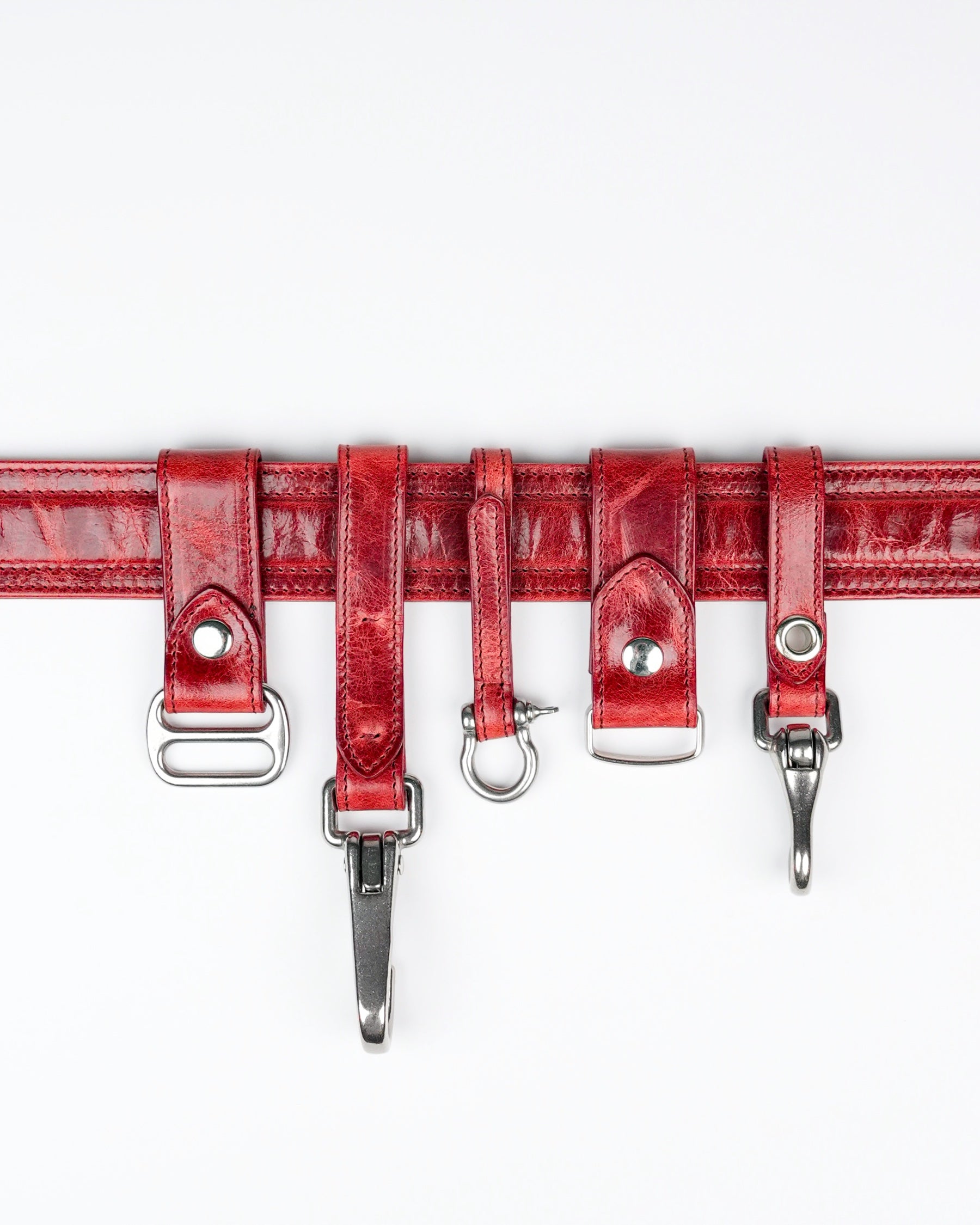 Removable Belt Charms in Red