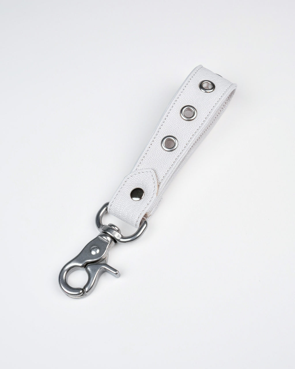 Eyelet Charm in White