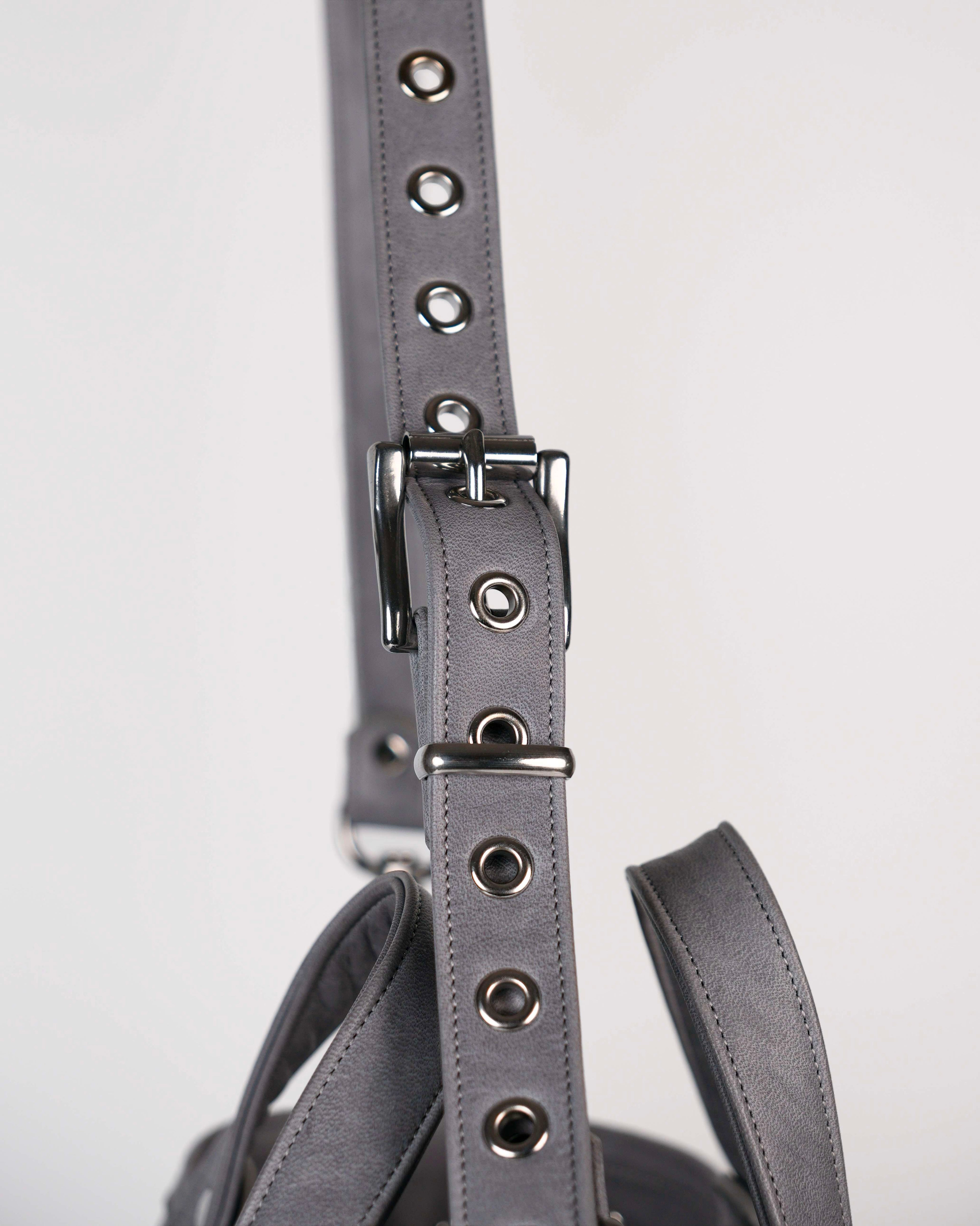 Braided Carryall Bag in Stone Grey
