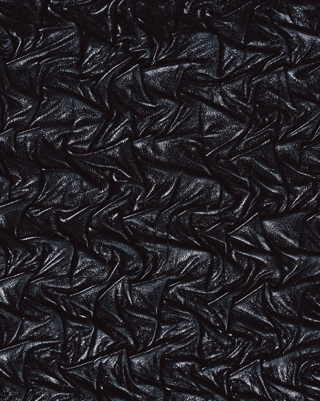 Mini Party Wallet in Black/Pink Plissé