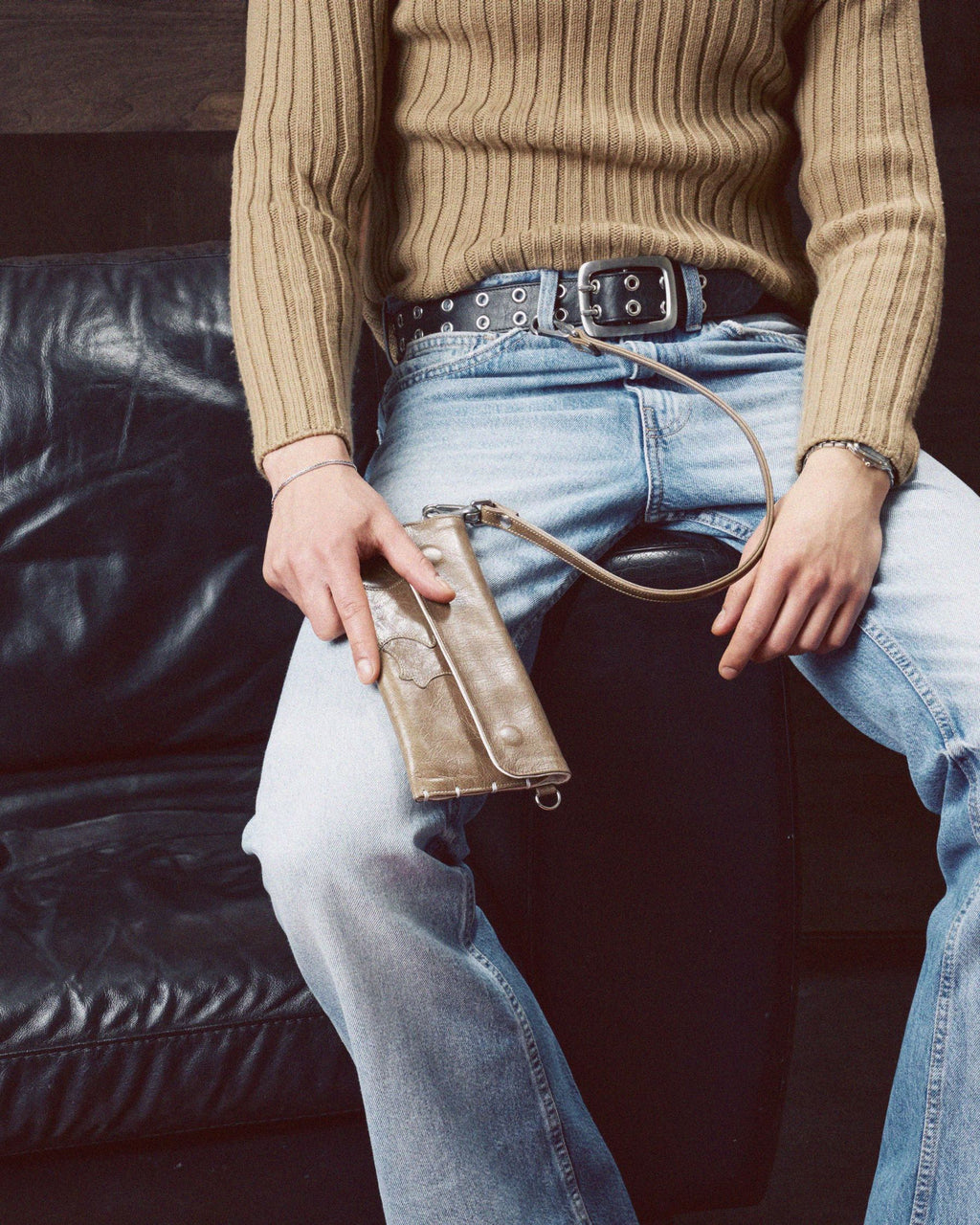 Bull Neck Belt in Black
