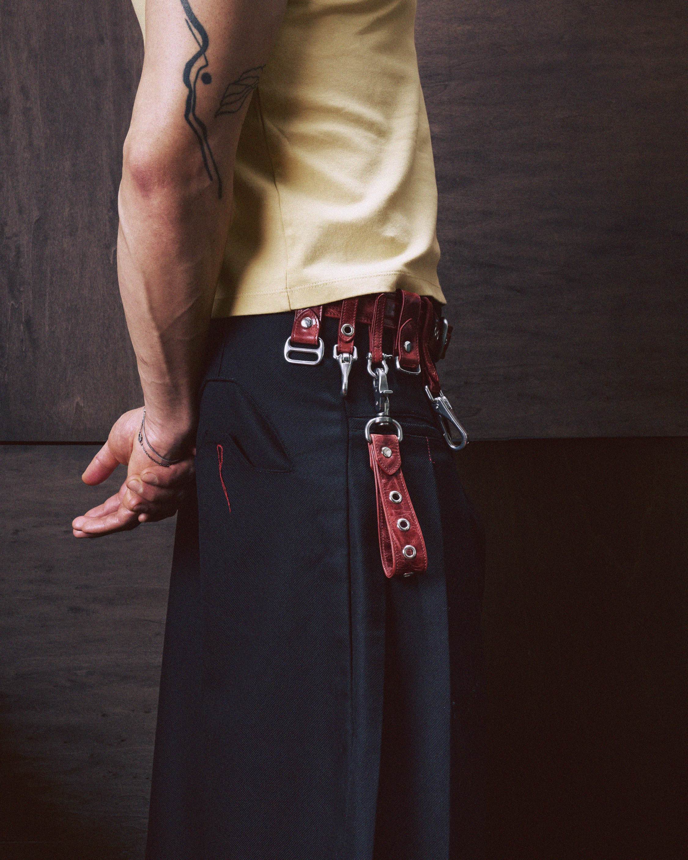 Eyelet Charm in Red