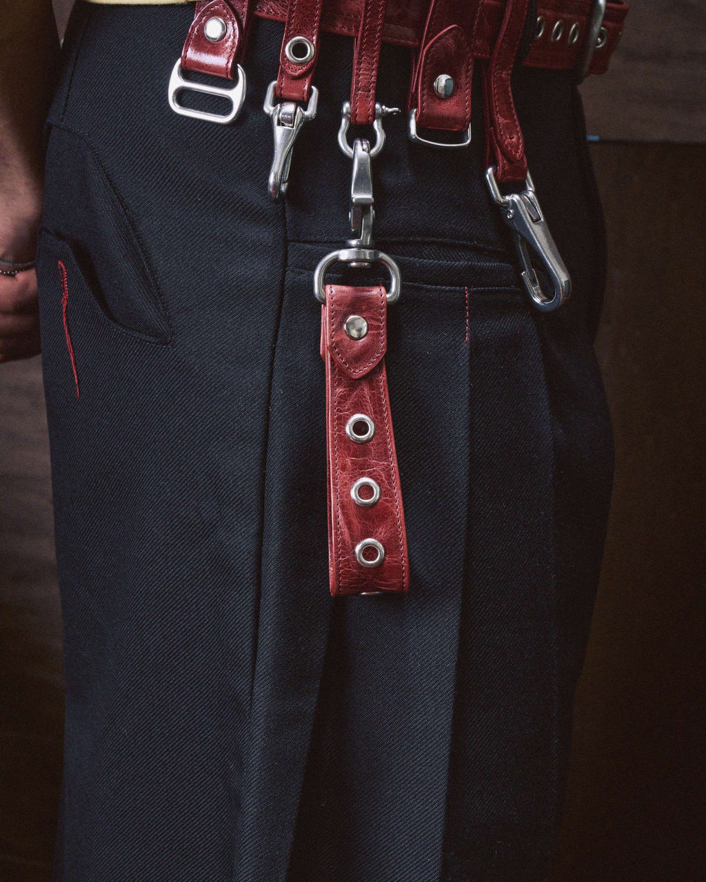 Eyelet Charm in Red