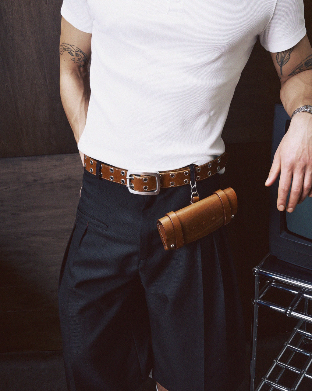 Avvolto Case in Cognac