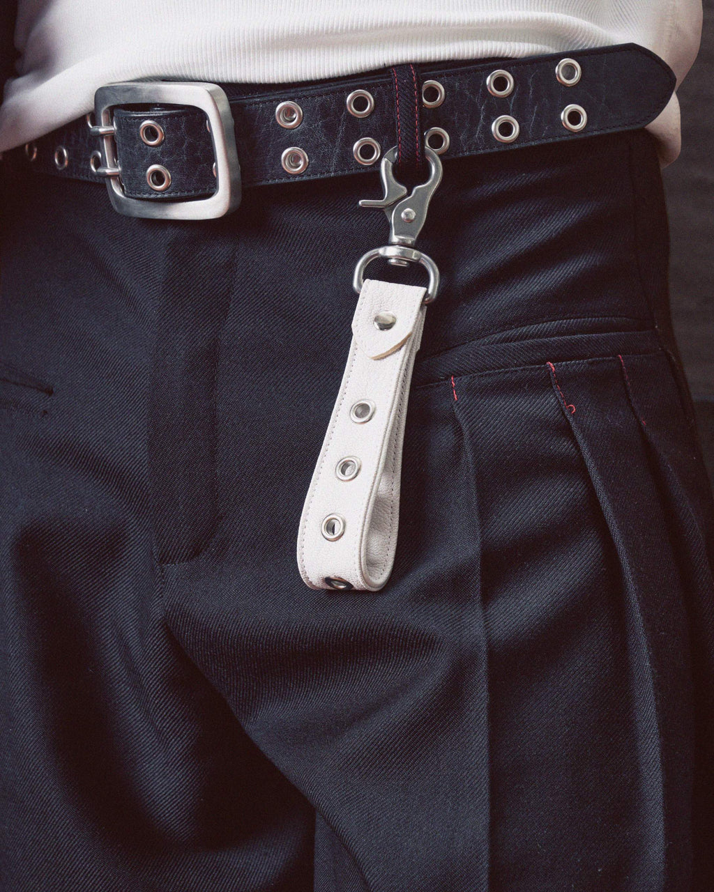 Eyelet Charm in White